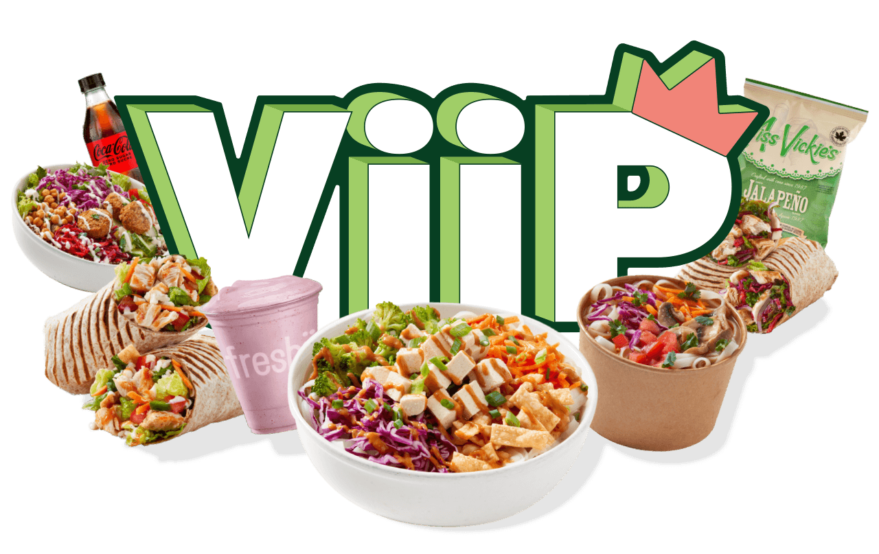 ViiP logo with food
