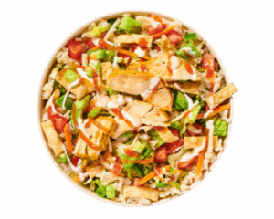 Spiicy Buffalo Bowl Tropical Mango Smoothii Bowl