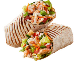 Spiicy Buffalo Burrito Tropical Mango Smoothii Bowl